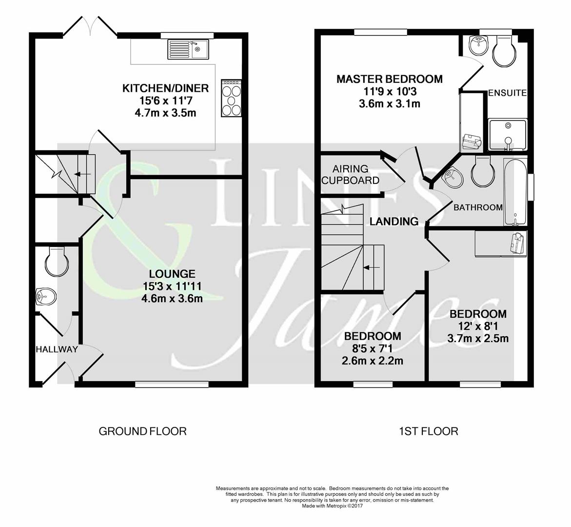 Floorplan for Buck Way, Horsham